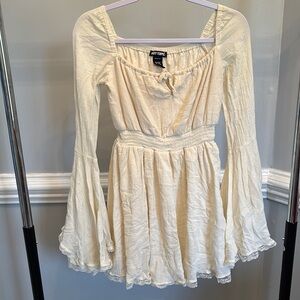 Jotter Cream Off-Shoulder Dress